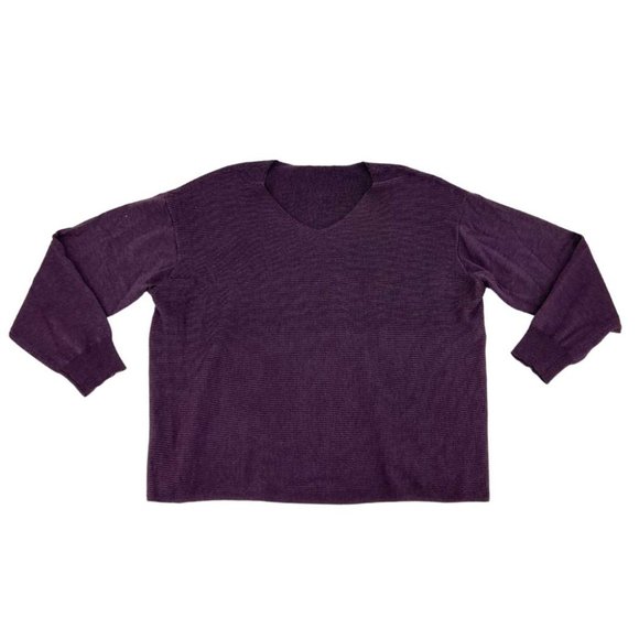 Ella Moss | Women's V-Neck Sweater | Purple | Various Sizes - Picture 1 of 3